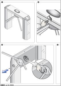 Блок шарнирных створок "антипаника" PSOPSC01